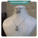 نیم ست طرح جواهر دایره ای ( طرح اتمی) - تصویر 3