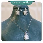 نیم ست طرح جواهر مربعی( طرح اتمی)
